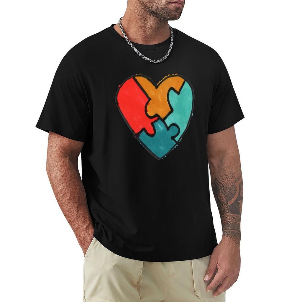 Футболка Daggies Heart кастомная хиппи одежда заготовки мужские винтажные футболки
