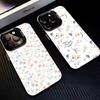 Маленький свежий акварельный цветочный узор Чехол для телефона Для iPhone17,16,15,14,13,12,11 Plus,Pro Max Черный Матовый Ударопрочный Чехол