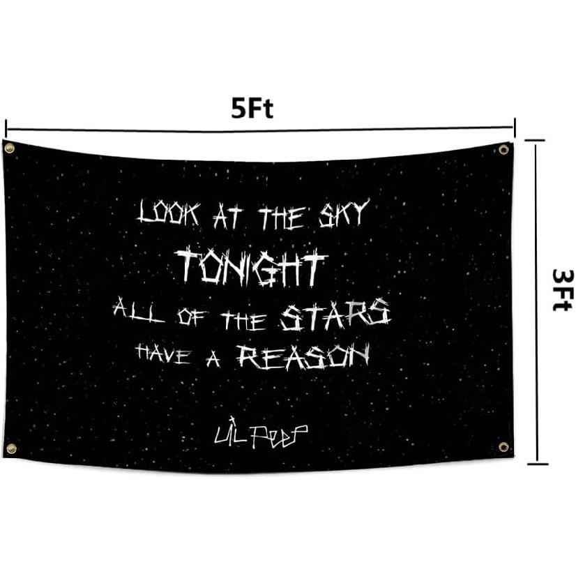 Lil Tapestry Peep Flag 3x5Ft Funny Tapestries Wall Hanging Poster Banner for for Room Wall Garage Man Cave Outddor/Indoor Decor