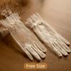Thin Mesh Bridal Gloves Soft Short Lace Gloves Elegant Wedding Gloves  Wedding Dress