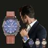 High Quality Top Brand Relogio Masculino Men Quartz Watches Fashion Calendar Stainless Steel Watch For Men Montre Homme