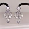 Серьги с микроинкрустацией цирконием, модные французские ретро-серьги в форме капли воды, роскошные легкие серьги, высококачественные серьги.