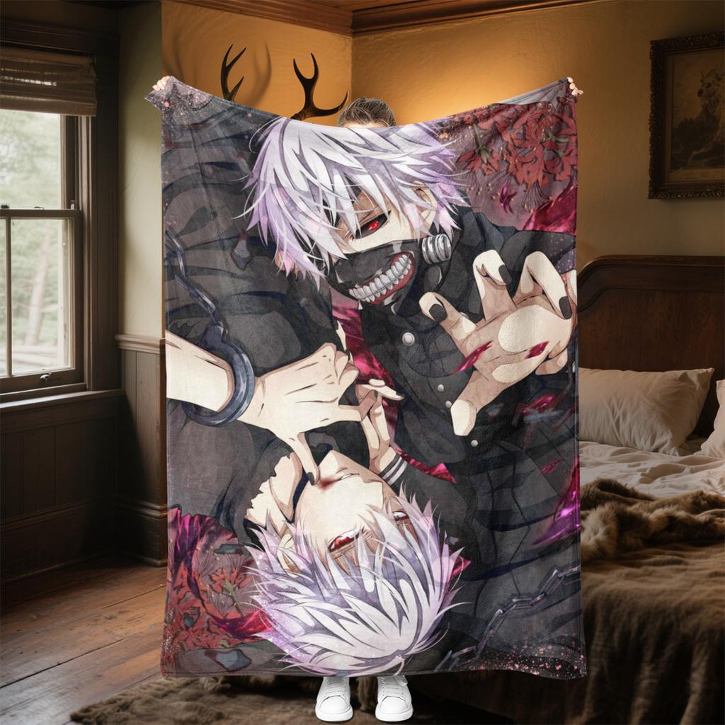 Tokyo Revengers Anime Characters Plush Blanket Suitable All Seasons Soft Comfortable Sofa Office Nap Travel Festive Gift