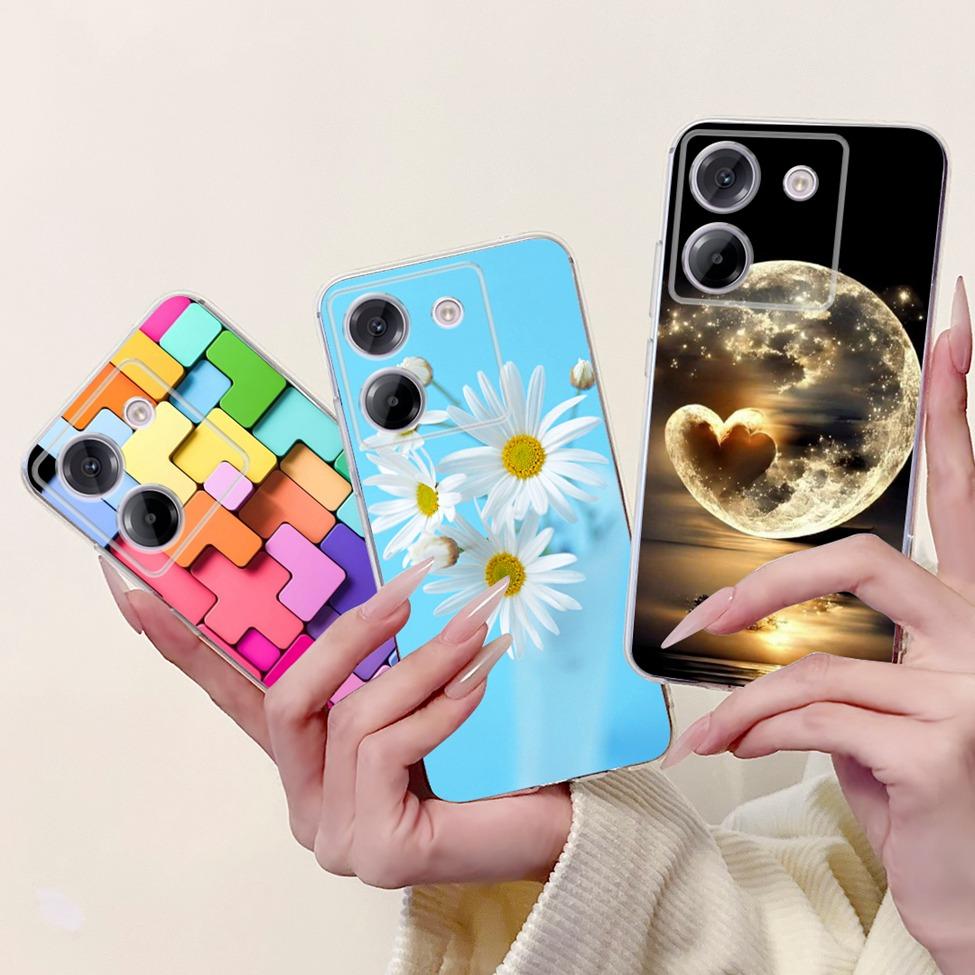 Для Xiaomi Poco M7 Pro 5G Чехол Прозрачный Модный Роскошный Мультяшный Забавный Крутой Расписной Мягкий Чехол для Телефона Для Poco M7 Pro 5G Задняя Крышка