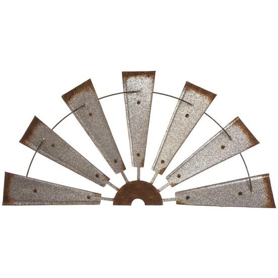 Windmill Rustic Farmhouse Windmill Wall Decoration Unique Metal Art for Home Bedroom Living Room Country Charm