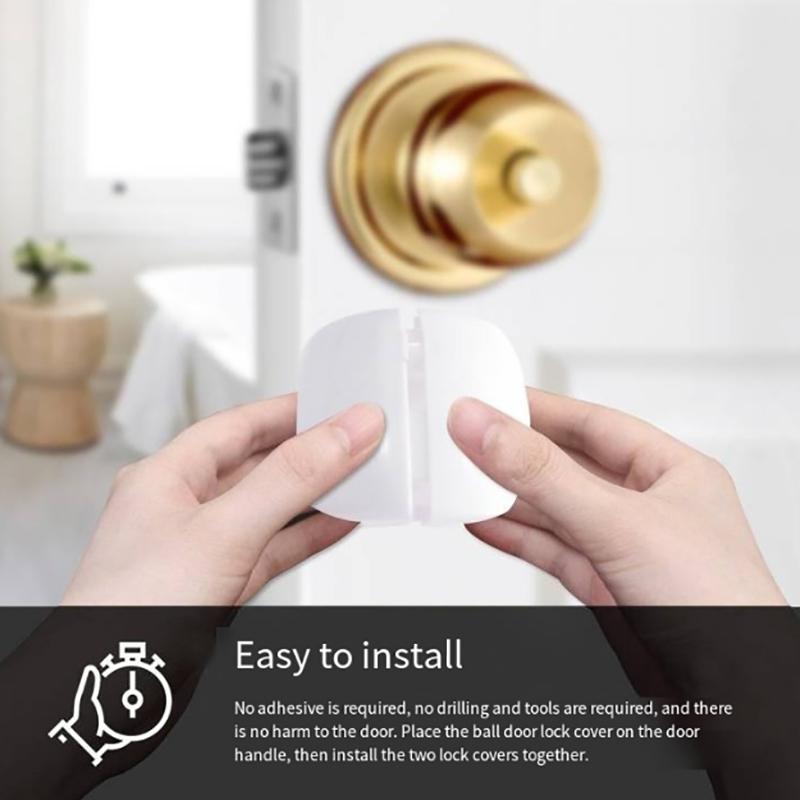 Круглые дверные ручки пылезащитные чехлы пластиковые домашние дверные ручки защитные бамперы стопоры для защиты детей и младенцев