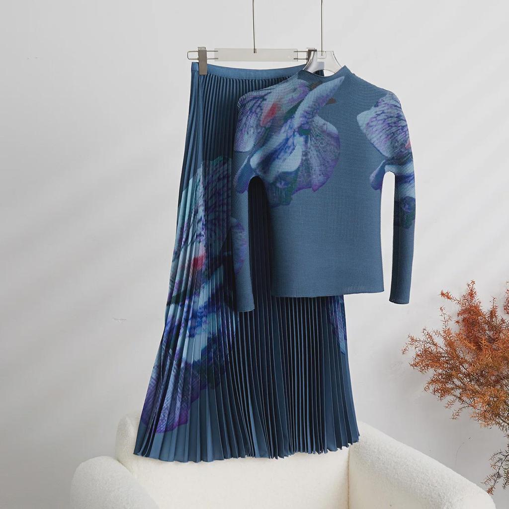 Женские топы с длинным рукавом в складку, новые футболки Purple Temperament, нижние рубашки – серия ME