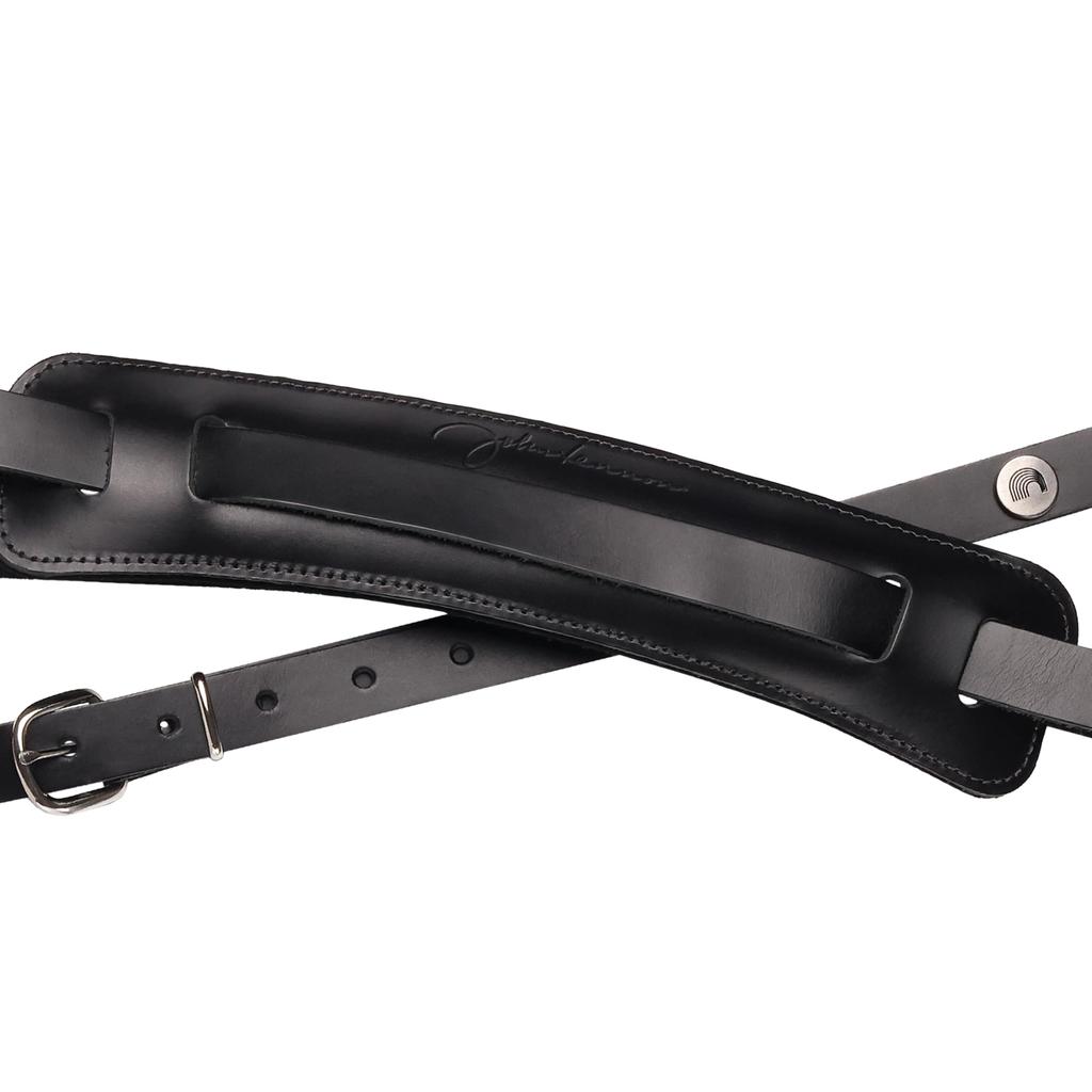 John Lennon Collection Leather Guitar 19JL00 D'Addario Strap, Black,