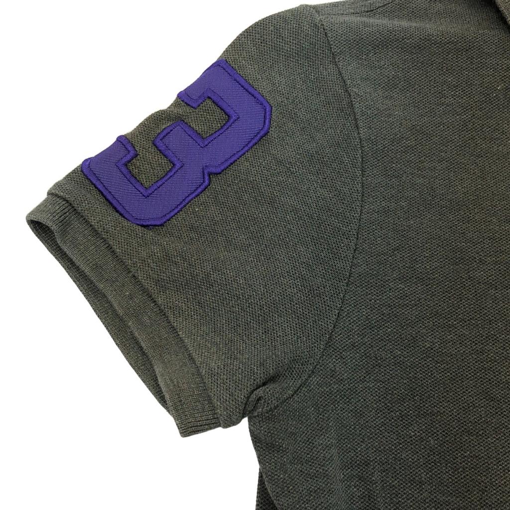 Ralph Lauren Женская футболка поло цвета палевого с вышивкой Big Pony, с коротким рукавом, б/у