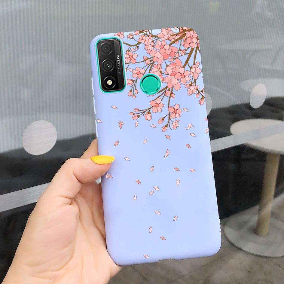 For Funda Huawei P Smart 2020 Case Coque Popular Lavender Flower Phone Case For Huawei P Smart 2020 6.21" Soft Shockproof Bumper