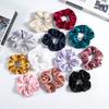 10Pcs Elegant Satin Scrunchies for Women Girls Non Slip Hair Ties Gentle Hair Bands for Thin Thick Hair and Styling