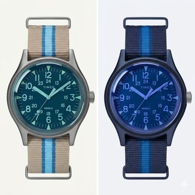 Мужские часы Timex с ремешком НАТО + Набор с корпусом (TW2T25300 / TW2T25100)