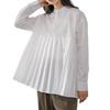 Puff Long Loose Solid Everyday Autumn [POGCZMKK] Women's Blouse, Top, Shirt, Pleated, Sleeve, Sleeve, Fit, Figure-Flattering, Stylish, Slimming,