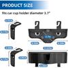 3-In-1 Car Headrest Backseat Organizer With 3.7" Backseat Cup Holder For Car, Seat Back Organizer With Hooks