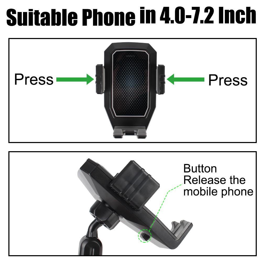 Подставка для телефона с вращением на 360 градусов, автомобильный подстаканник, подставка для напитков, регулируемый автомобильный столик для еды