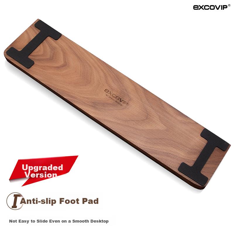Black Walnut 87-Key Keyboard Handrest, Wrist Rest Solid Wood Handrest, Wooden Mouse Wrist Pad, Mouse Pad Wrist Rest Keyboard Support 9716