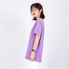 New MLB Set in Sleeve T Shirt Unisex Purple 31TS11131-50V