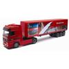 Camion miniature de collection - NEWRAY - Mercedes Benz avec remorque container - Rouge - 1/43