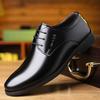 Leather Shoes Men's New Business Dress Genuine Leather Men's Casual Black Breathable Inner Heightening Men's Shoes Work Shoes