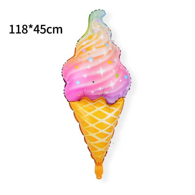 Sweet Donut Ice Cream Cake Foil Balloons Love Helium Balloon Baby Shower Birthday Party Decoration Kids Toy Digital Figure Globo