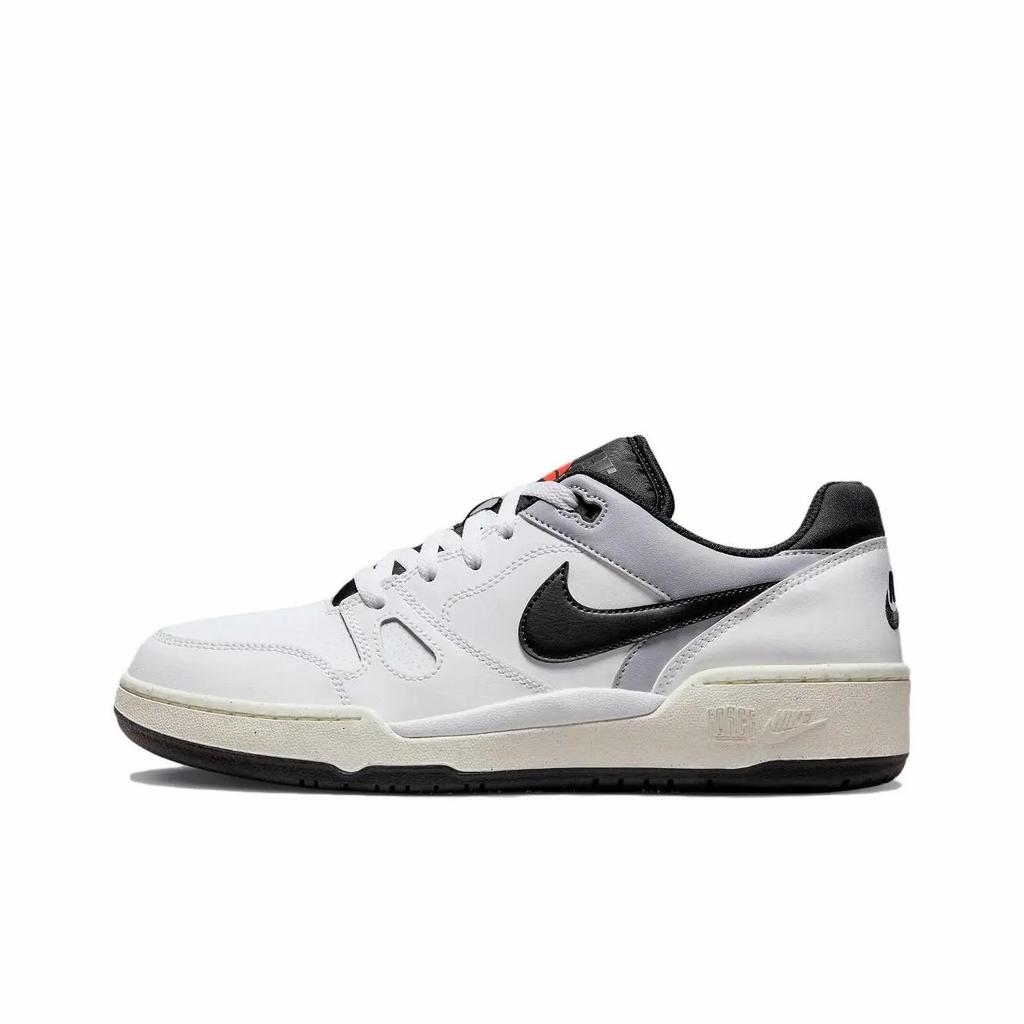 Nike Full Force Synthetic Leather Low Fashion Comfortable Versatile Low-Top Kids Casual Shoes Men Casual Shoes White Black FD1362-101