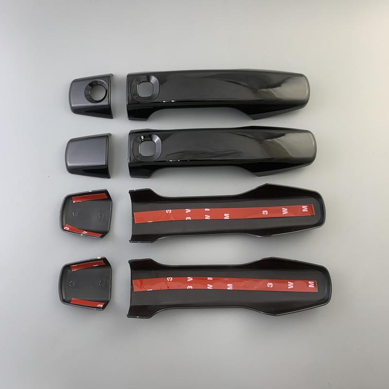 Для Toyota Land Cruiser LC200 FJ200 200 2008 - 2015 Черный Карбон Автомобильные Аксессуары Хромированная Накладка на Дверную Ручку Отделка Стиль Наклейки