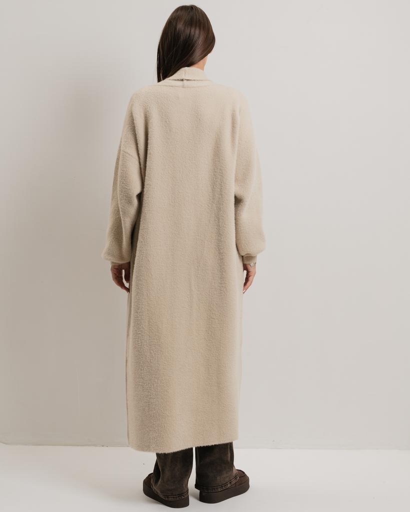 Кардиган длинный с поясом Avrile 92476 бежевый