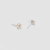 FANTASTIC PLANET silver 925 pearl flower earrings