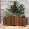 Outdoor Anti-Corrosion Wood Square Planter