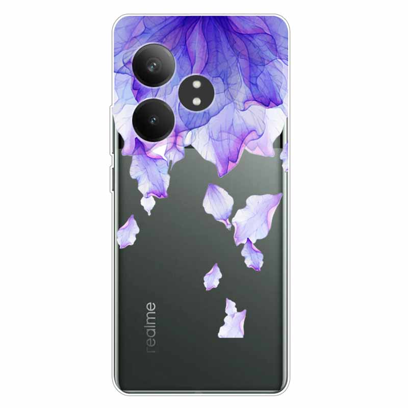 Чехол для Realme GT 6T Прозрачный ТПУ Милая Девушка Силиконовая Задняя Крышка Для Realme GT 6 Чехол GT6 RealmeGT6 Прозрачные Чехлы для Телефона Собака