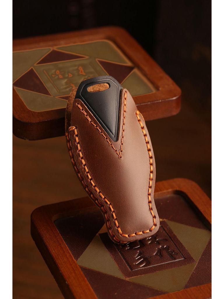 Кожаный чехол для ключа Mercedes-Benz GLK, E-Class, C-Class, R350, GL, GLC