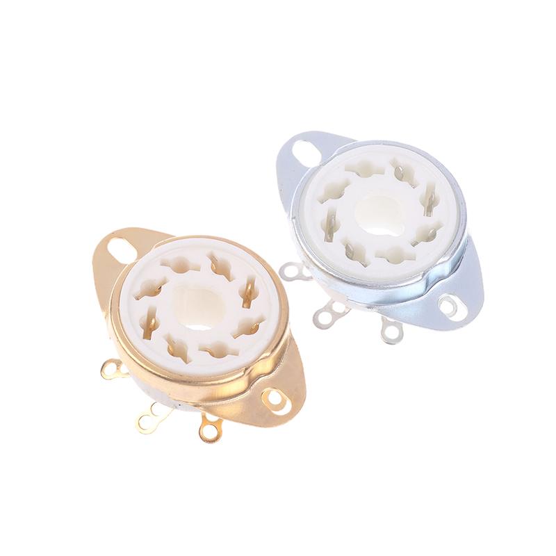 1 шт., 8-контактный Gzc8-Y-6, восьмеричная ламповая розетка, керамическое основание клапана, разъем для Kt88/6550/El34/6P6P/6V6/6N8P/6Sn7, аудиоусилитель Diy