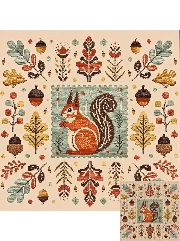 Embroidery Kit Picture of Full Cross, Cross Star