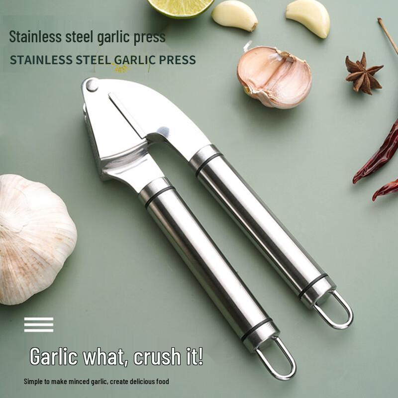 304 Stainless Steel Multifunction Garlic Press