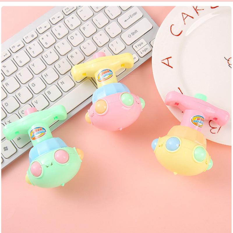 Colored Press Candy Type Rotating Gyroscope With Lighting Function Toy Children