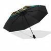 Underwater Marine Life Scene pattern umbrella, portable and foldable design, 8 ribs, a casual accessory for Halloween, Christmas, and birthday gifts.