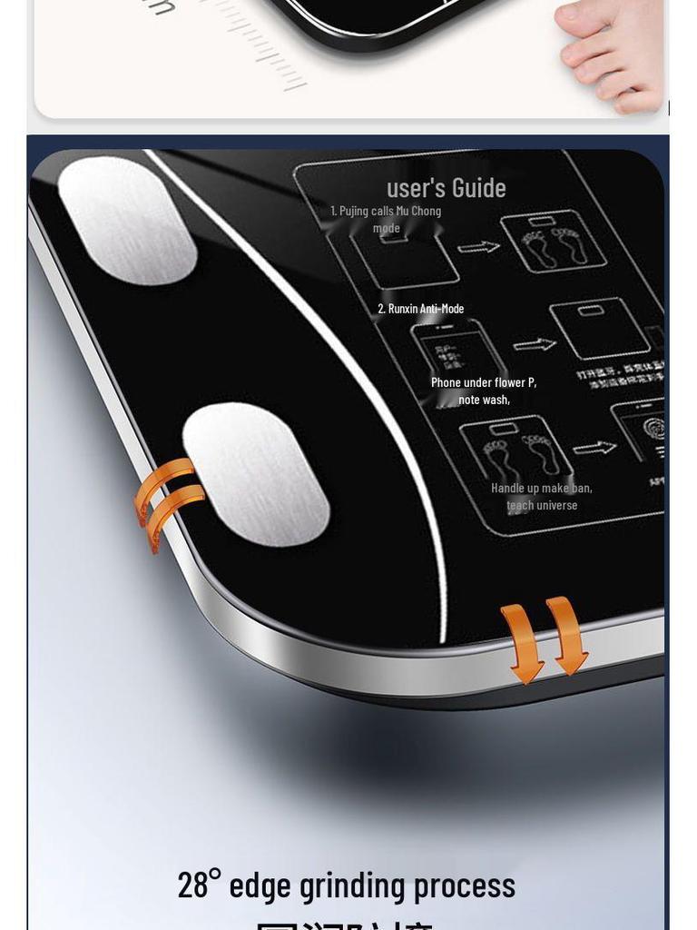 Smart Bluetooth Body Fat & Weight Scale for Health and Fitness