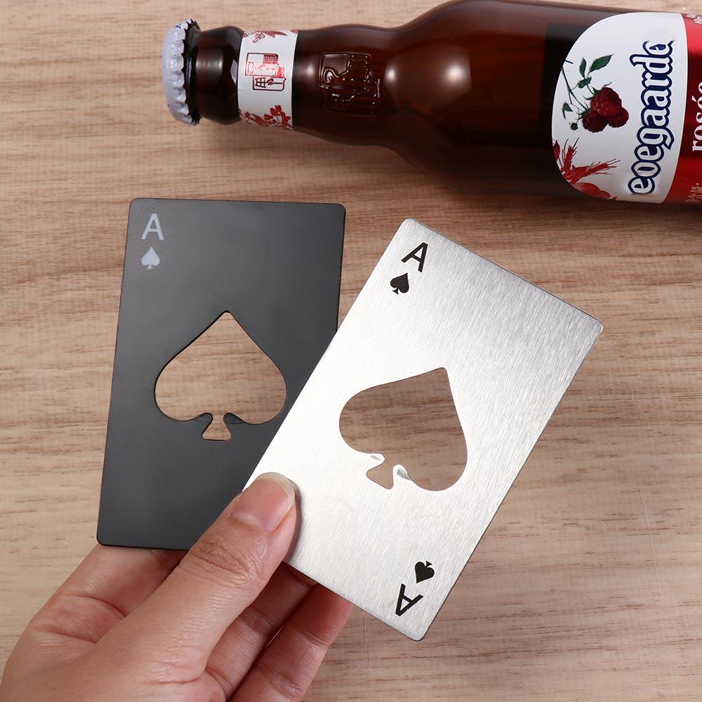 Credit Card Size Wine Metal Opening Tool Silver/Black Credit Card Bottle Opener Outdoor