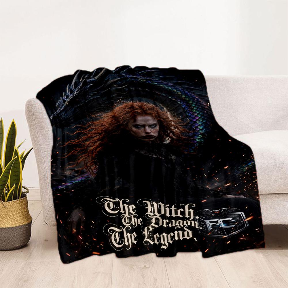 Gothic Style Blanket Comfortable Suitable for Livingroom Office Bed All-Season Use Stylish Decor Birthday Christmas Gift Blanket