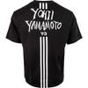 Y-3 Футболка унисекс с принтом букв, с круглым вырезом и короткими рукавами, черная DY7217