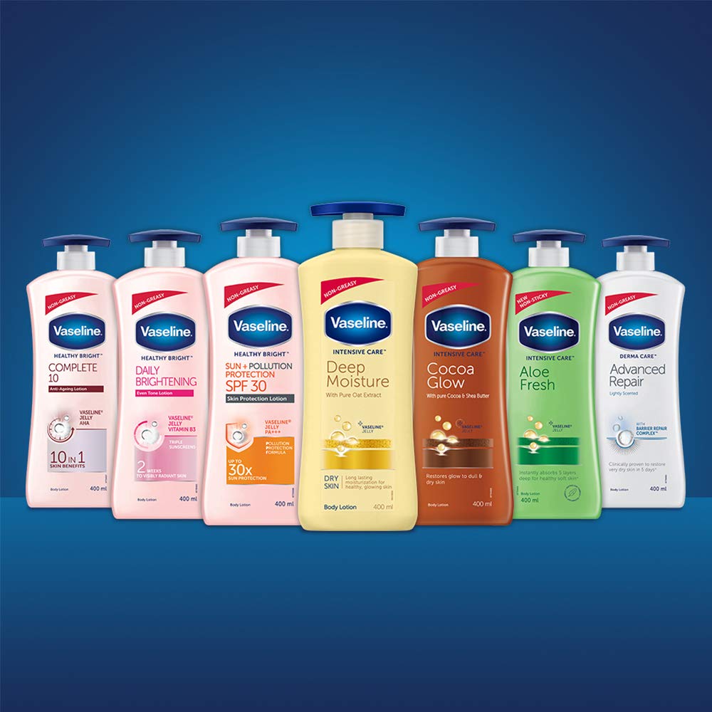 Vaseline Intensive Care Deep Moisture Body Lotion 100 ml Pack of 2 Long-Lasting Hydrating Skin Care