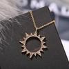 17KM Ювелирные изделия с кристаллами на заказ, подарок лучшему другу, золотые ожерелья с подвеской для женщин и девочек, модное ожерелье-колье с луной, звездой и солнцем