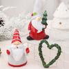Resin Xmas Gnome Elf Figurine Cute Santa Claus Statue Christmas Gnome Ornament  New Year Decoration