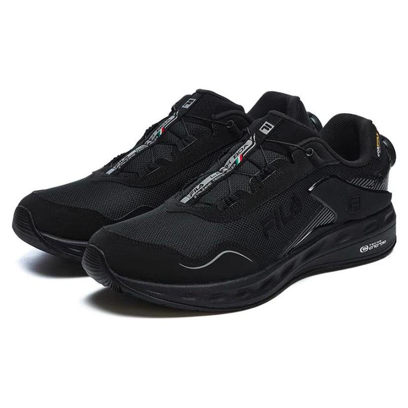 Fila Lynx Ткань букле Синтетическая кожа Удобные Универсальные Модные Низкие Повседневные Кроссовки Мужские кроссовки Черный A12M241223FSL