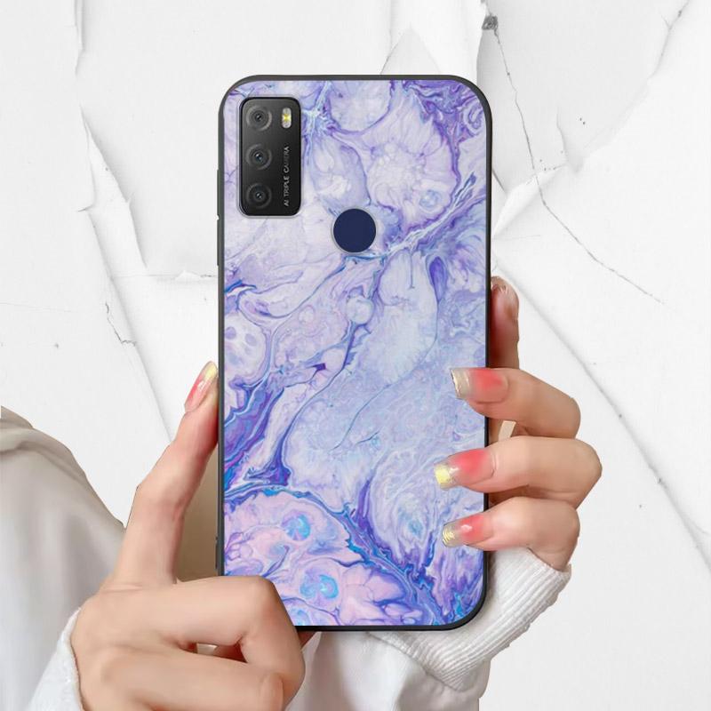 For Alcatel 1S 2021 Case 6025H 6025D Fashion Silicone Soft TPU Phone Cover For Alcatel 1 S 2021 1S(2021) Case Funda Coque Bumper