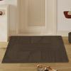 Yousheng Door Mat Removes Dirt Recycled Anti-Slip Base Cuttable Geometric Pattern Indoor/Outdoor Use Entrance Rug for Kitchen Garage