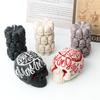 3D Halloween Crow Skull Silicone Candle Mold DIY Home Deco Gift Horror Skeletton Gypsum Form Carving Art Aromatherapy Plaster
