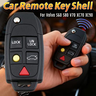 Складной силиконовый чехол для пульта с 5 кнопками для VOLVO S60 2000-2009 / S80 1999-2006 /V70 2000-2007 XC90 2002-2013