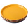Non Slip Round Plastic Tray Restaurant Serving Plate Lined Non-Slip Tray Coffee Drinks Tray Fast Food Serve Dishes Bar Tool