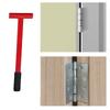 Door Hinge Adjustment Tool with Rubber Grip Hinge Bender Wrench Hinge Knuckle Bender Fit for .134 Gauge Commercial Door